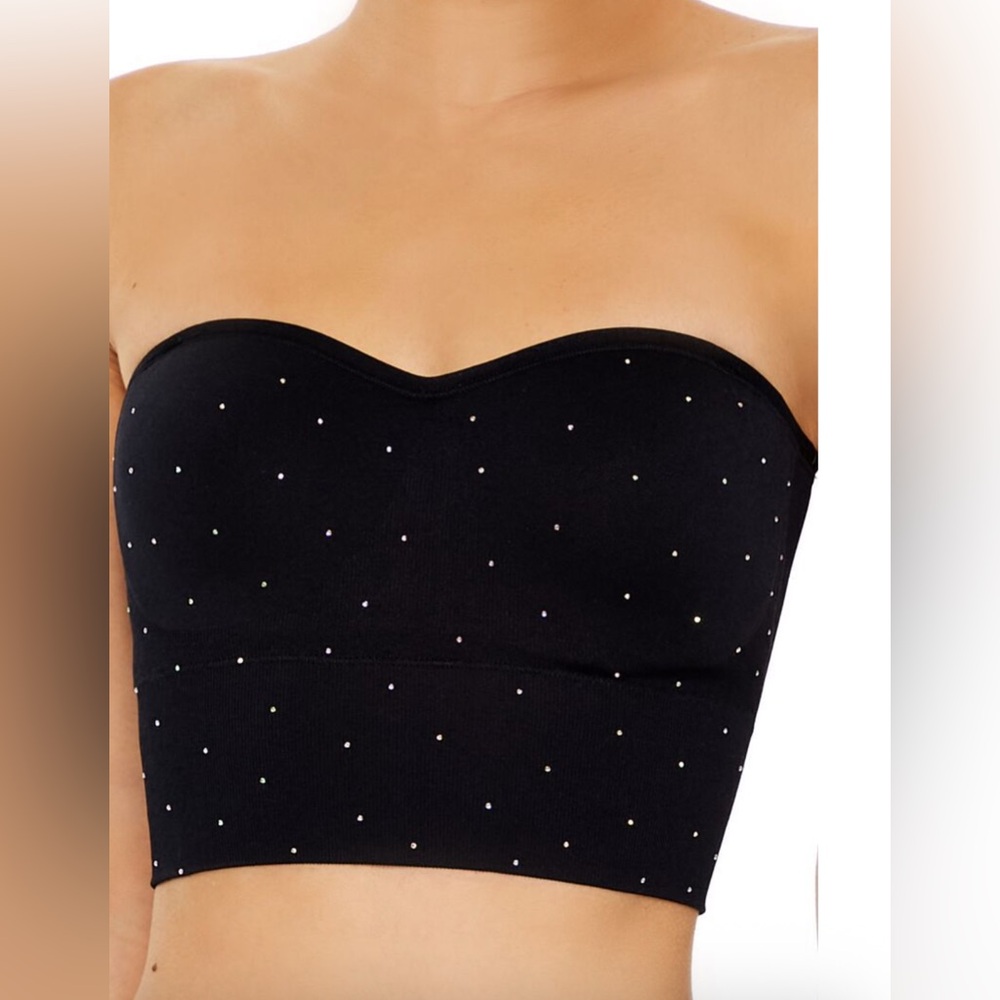 F21 Rhinestone Knit Bralette - Size Medium- NWT
